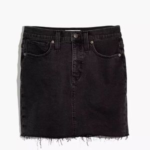 MADEWELL BLACK DENIM SKIRT NWT SIZE 29